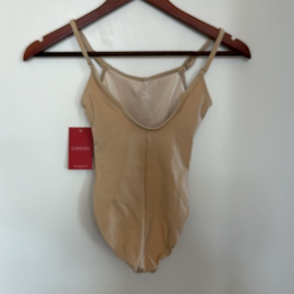 Capezio Girls I/CH nude camisole dance ballet bodysuit convert straps TN1420C - Picture 4 of 4